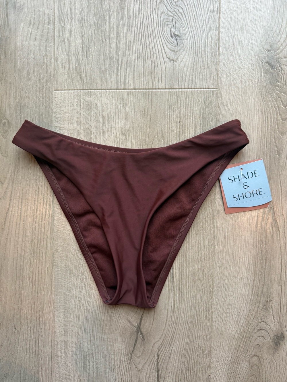 Scoop Front Low-Rise Extra High Leg Cheeky Bikini Bottom
